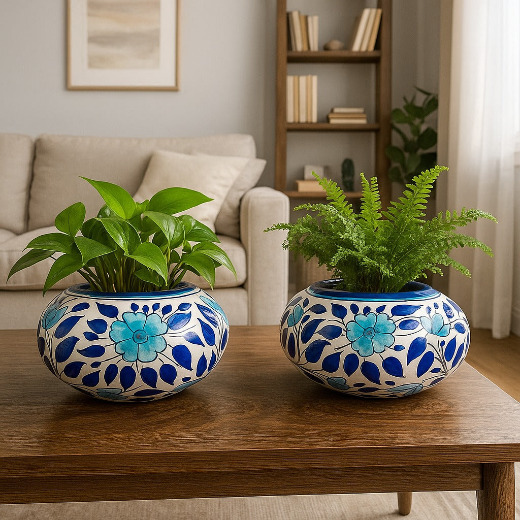 Wide Pots - Set of 2 |  Premium Home Décor