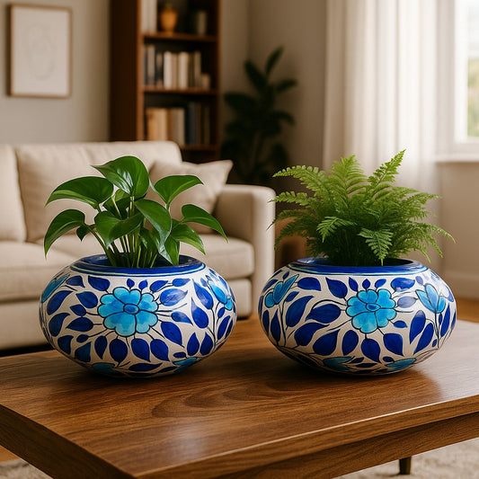 Wide Pots - Set of 2 |  Premium Home Décor