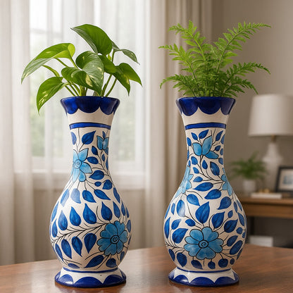 Long Neck Vases - Set of 2 | Premium Home Décor