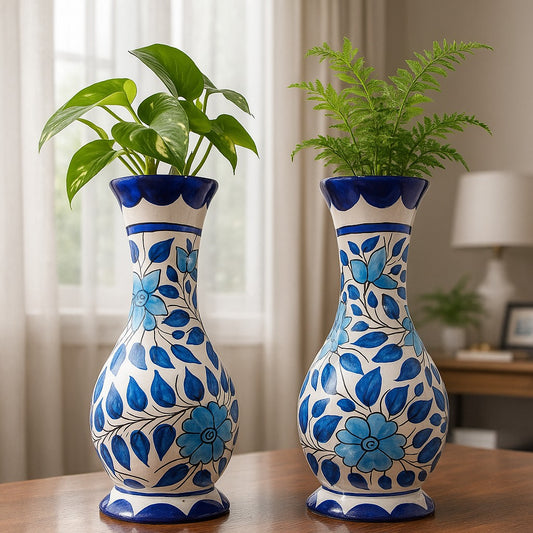 Long Neck Vases - Set of 2 | Premium Home Décor