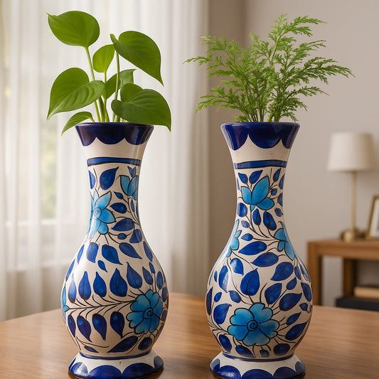 Long Neck Vases - Set of 2 | Premium Home Décor