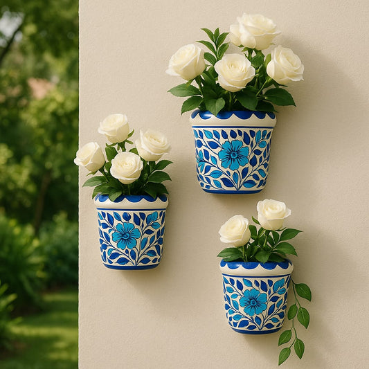 Stylish Wall Hanging Vases – Set of 3 | Premium Home Décor